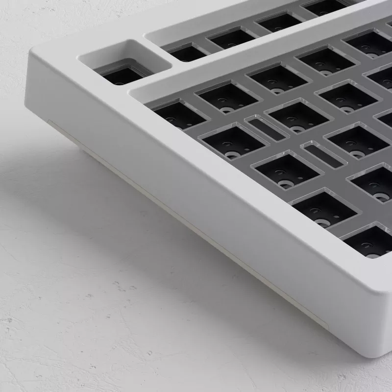 Zestaw DIY AKKO Barebone Keyboard Kit 75% Biały Tri-Mode Hot-Swappable