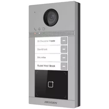 Hikvision DS-KV8413-WME1(C)/Surface Panel Wideodomofonu, 2 MP, Wi-Fi, PoE, Czarny