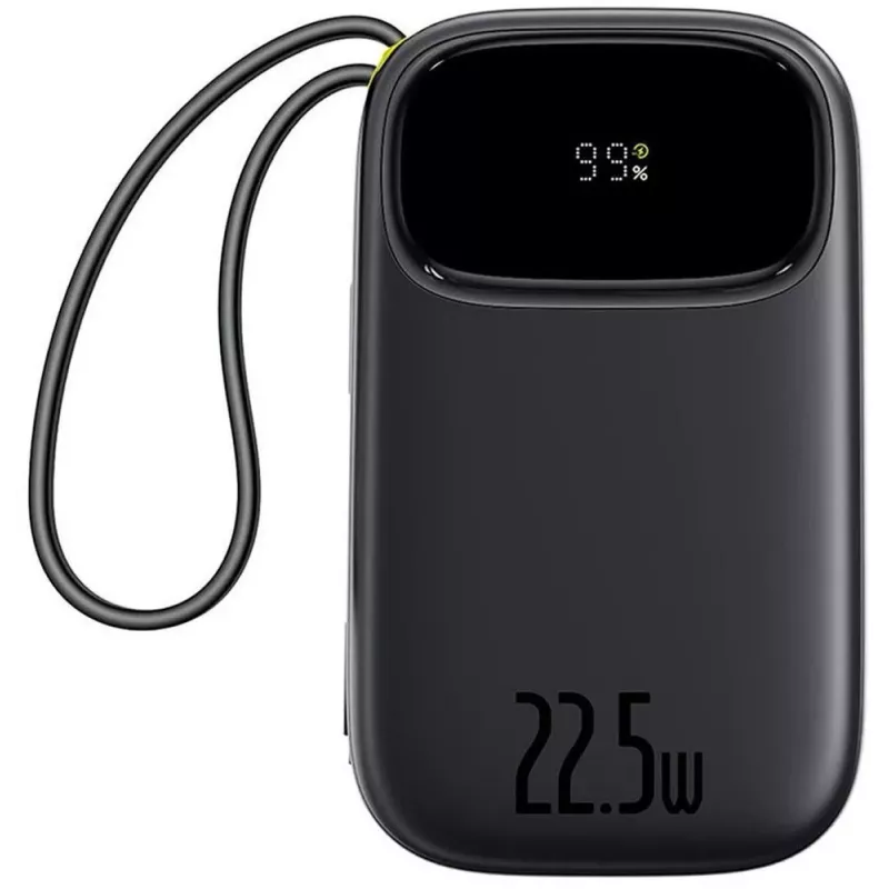 Baseus EnerFill FC31 20000 mAh 22.5W USB-C + Lightning Power Bank Czarny