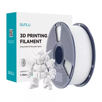 SUNLU PLA+ 2.0 Filament 1.75 mm Biały 1 kg