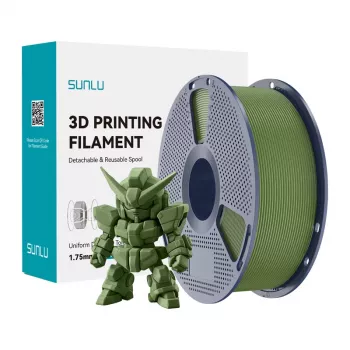 SUNLU PLA+ 2.0 Filament (Oliwkowy Zielony) 1.75mm 1kg