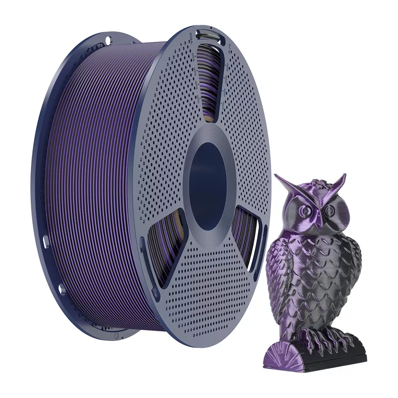 SUNLU PLA+ Silk Dual Color Filament (Black and Purple) 1.75mm 1kg