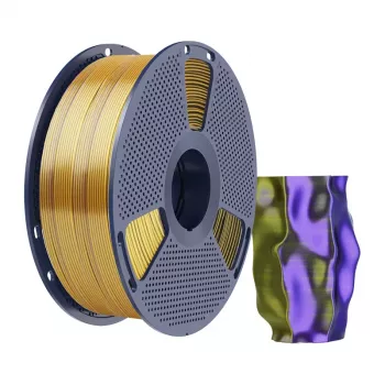 SUNLU PLA+ Silk Tri-Color Filament 1.75mm 1kg Black Gold Purple