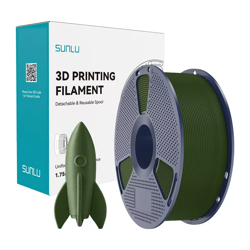 SUNLU High-Speed PLA Filament (Olive) 1.75mm 1kg