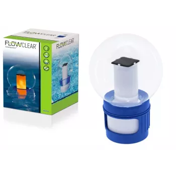 Bestway Flowclear 58699 Dozownik Chemii do Basenu - Pływający Dozownik Tabletek Chloru i Bromu do Basenów Naziemnych, Spa, Jacuzzi
