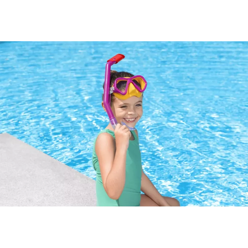 Zestaw do snorkelingu Bestway Maska + Niebieska Rurka 24023