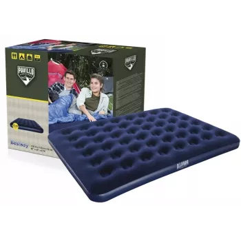 Materac nadmuchiwany Bestway 203 x 152 x 22 cm 67003 Queen Size z welurowym wierzchem