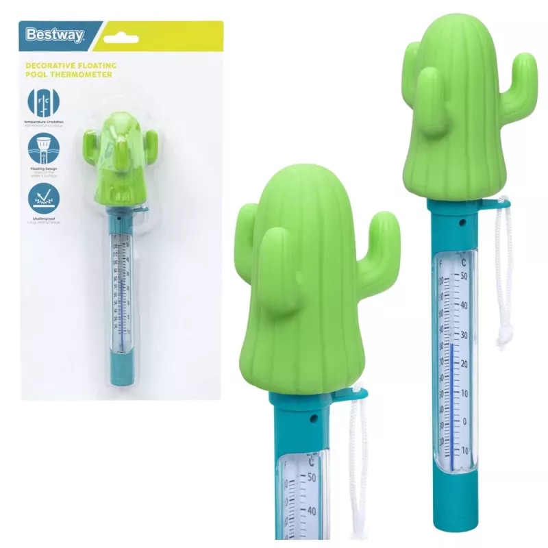 Bestway 58763 Floating Thermometer for Spa Pools Cactus Green
