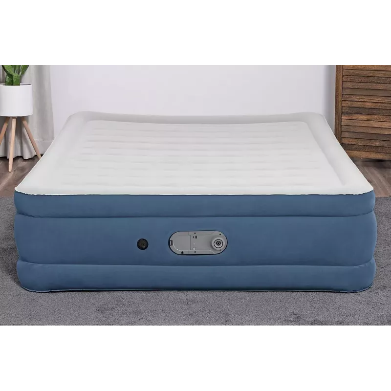 Materac nadmuchiwany Bestway 67624 203 x 152 x 46 cm Queen z wbudowaną pompą AC