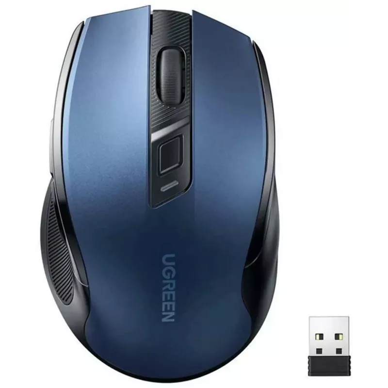 Ugreen MU006 Bezprzewodowa Mysz Optyczna 2.4GHz / Bluetooth 5.0 4000 DPI - Niebieska