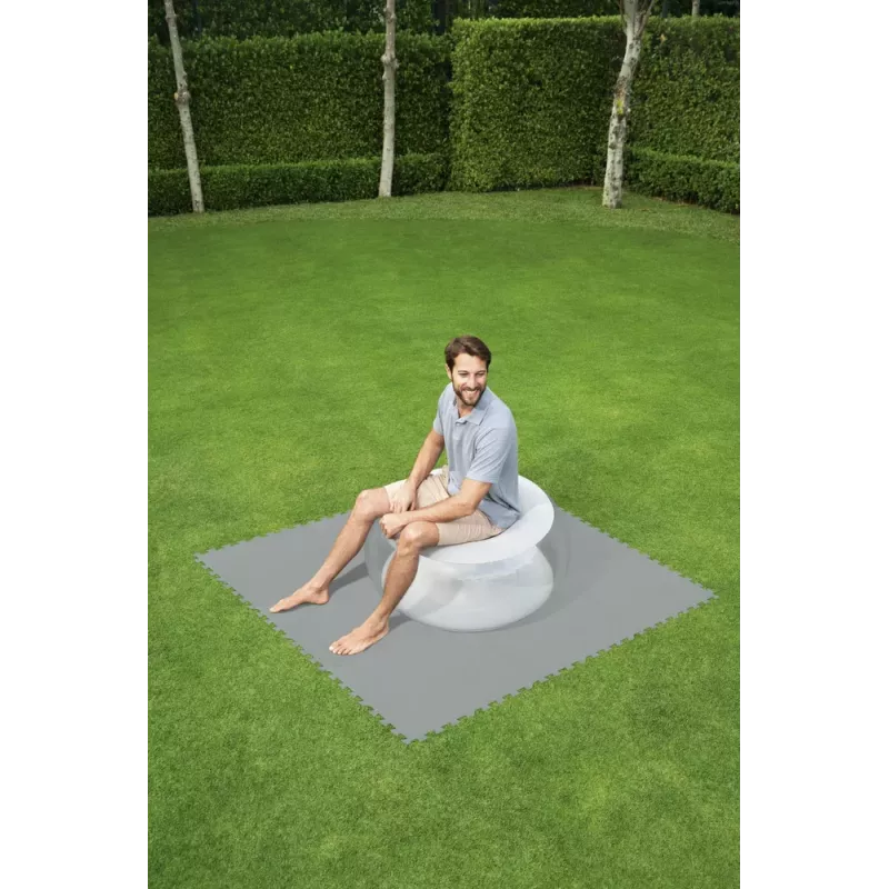 Bestway Flowclear Mata Piankowa do Basenu 50 x 50 cm 8 sztuk Niebieska
