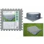 Bestway Flowclear Mata Piankowa do Basenu 50 x 50 cm 8 sztuk Niebieska