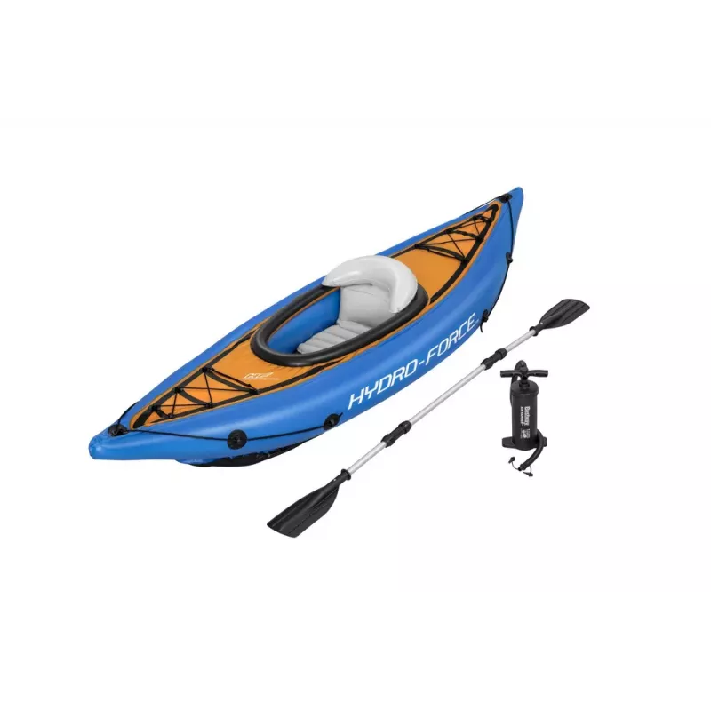 Bestway Hydro-Force Kayak 275 x 81 cm Nadmuchiwany Kajak z Aluminiowym Wiosłem i Pompką Ręczną