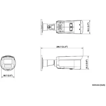 Hikvision DS-2CD2T86G2H-IS2U/SL(2.8mm) 8MP Bullet IP Camera z AcuSense, Stroboskopem i Alarmem Dźwiękowym