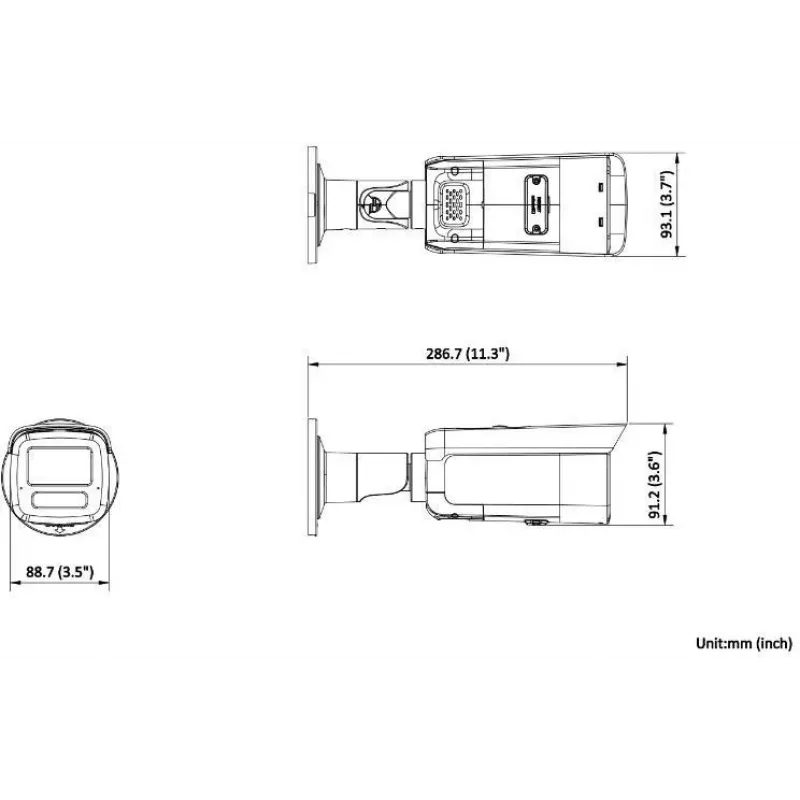 Hikvision DS-2CD2T86G2H-IS2U/SL(2.8mm) 8MP Bullet IP Camera z AcuSense, Stroboskopem i Alarmem Dźwiękowym