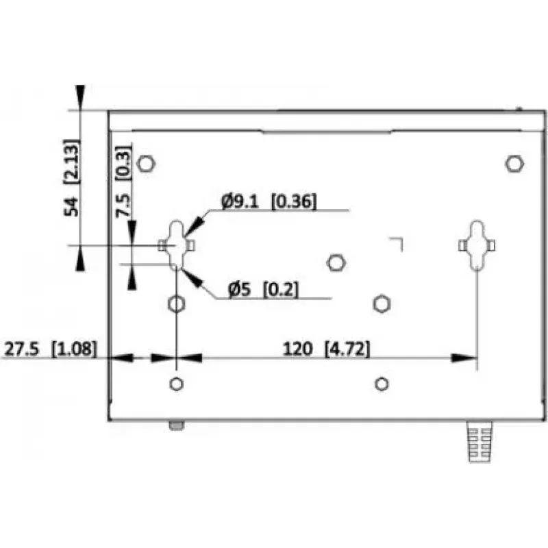 Hikvision DS-XS06-P(O-STD) 6-portowy niezarządzalny przełącznik PoE+ (4 porty PoE, 2 uplinki Gigabit, budżet 60W, szyna DIN)