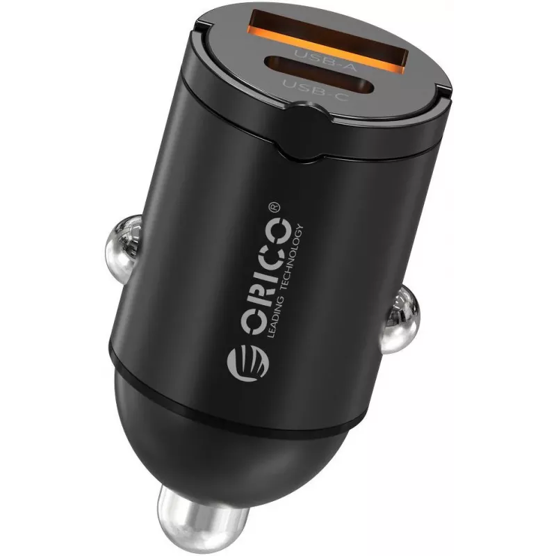 ORICO MR-30-2C-BK-EP 30W Dual USB-C Car Charger, Black