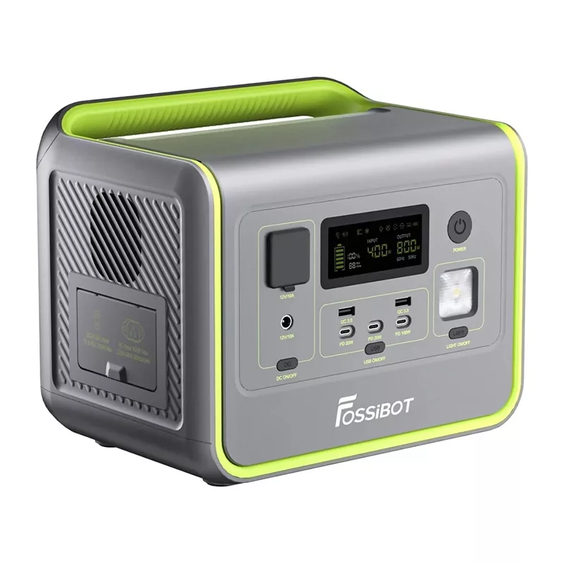 FOSSIBOT F800 800W Przenośna Stacja Zasilania (Zielony)