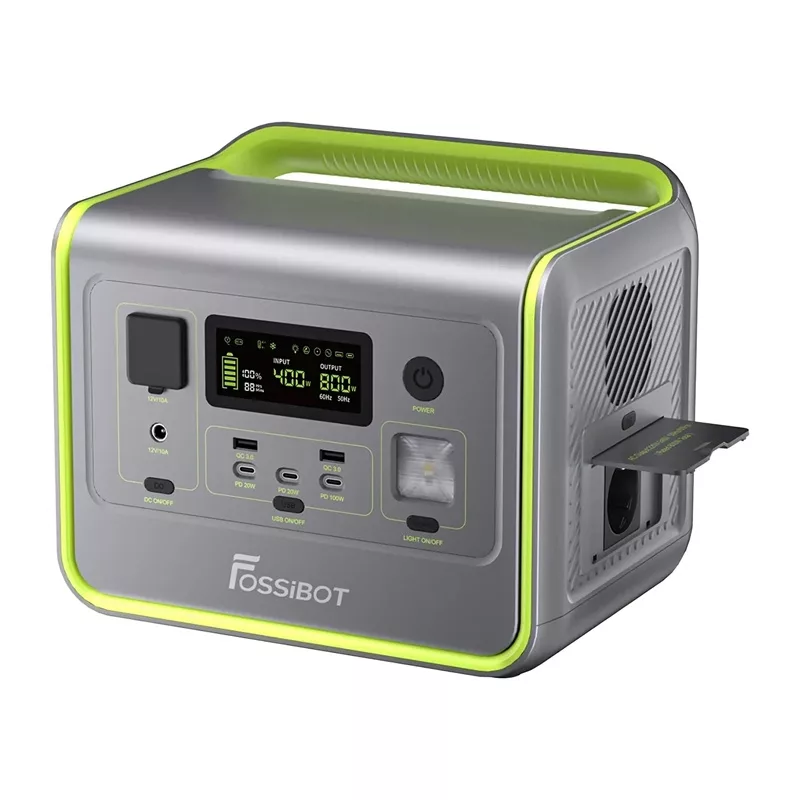 FOSSIBOT F800 800W Przenośna Stacja Zasilania (Zielony)