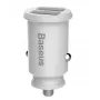 Baseus Rain Car Charger Mini 2x USB 3.1A Biały (CCALL-ML02)