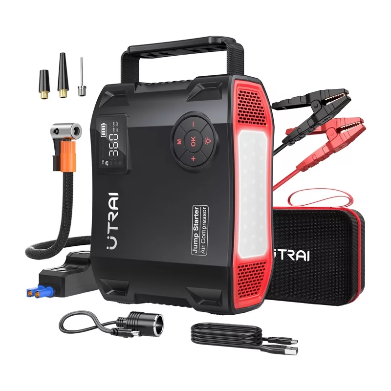 UTRAI JS5 Rozrusznik samochodowy z kompresorem 2000A szczytowy 16000mAh 150 PSI