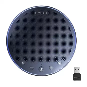 EMEET OfficeCore M3 Głośnik Konferencyjny - 8-mikrofonowy układ, redukcja szumów AI, Bluetooth 5.1, USB-C, bateria 18h