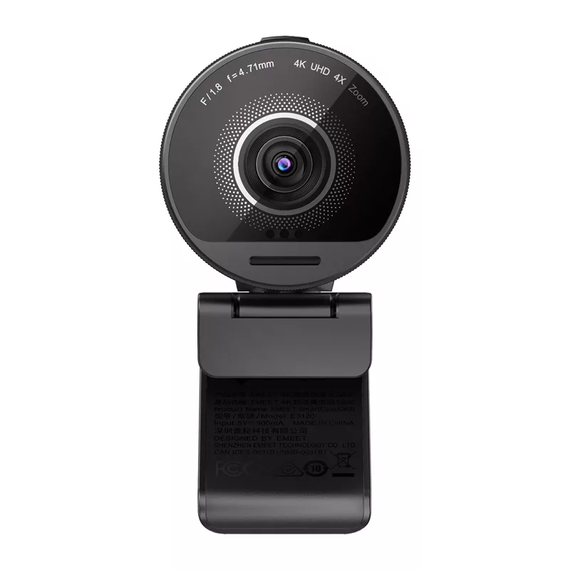 EMEET SmartCam S800 4K UHD Webcam z autofokusem, podwójnymi mikrofonami, przesłoną prywatności, USB-C