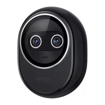 EMEET Piko+ Webcam 4K UHD z autofokusem, podwójnymi mikrofonami, przesłoną prywatności, USB-C, czarny