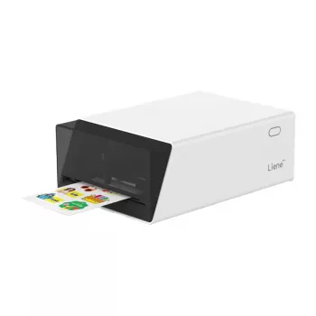 Liene Pix Cut 2-w-1 Przenośna Drukarka Fotograficzna - Technologia ZINK, Bluetooth 5.0, Wbudowany nóż, Wydruki naklejek