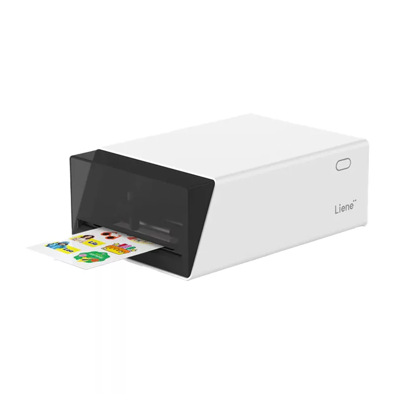 Liene Pix Cut 2-w-1 Przenośna Drukarka Fotograficzna - Technologia ZINK, Bluetooth 5.0, Wbudowany nóż, Wydruki naklejek