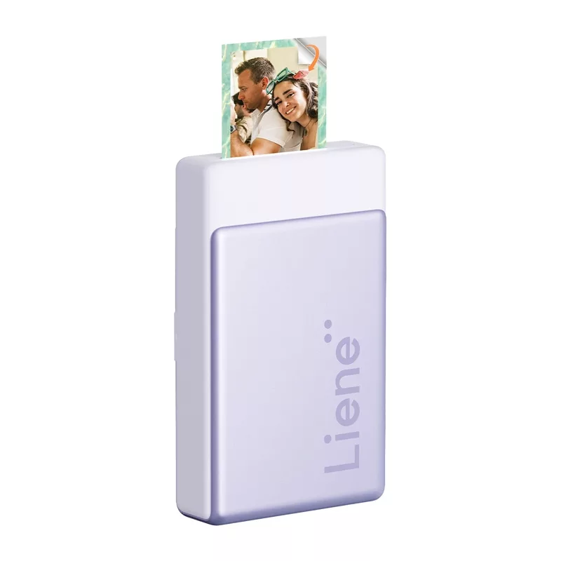 LIENE Pearl N200 Pro 2x3 Przenośna Drukarka Fotograficzna (Fioletowa)