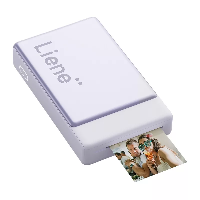 LIENE Pearl N200 Pro 2x3 Przenośna Drukarka Fotograficzna (Fioletowa)