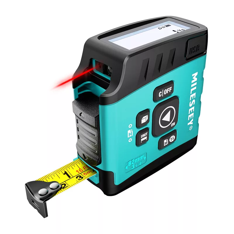 Mileseey DT20 Laserowy Miernik Odległości z Taśmą Mierniczą 40m