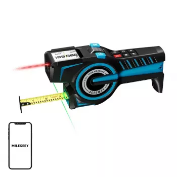 Mileseey DTX 10 Laserowy Miernik Odległości z Taśmą Mierniczą 100m