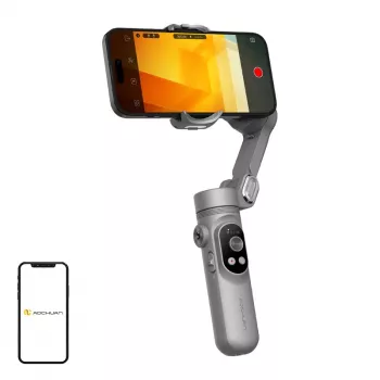 AOCHUAN X Gimbal (Gray) - 3-osiowy stabilizator do smartfona
