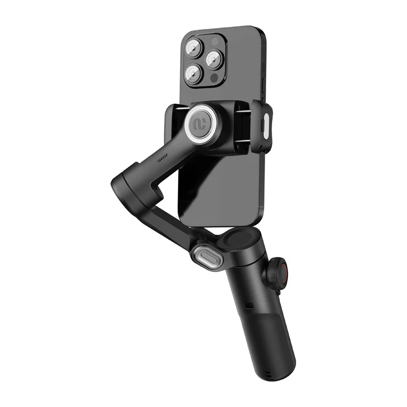 AOCHUAN XE Standard Gimbal (Black) - 3-osiowy stabilizator do smartfona z Bluetooth 5.0, baterią 2600mAh, składaną konstrukcją