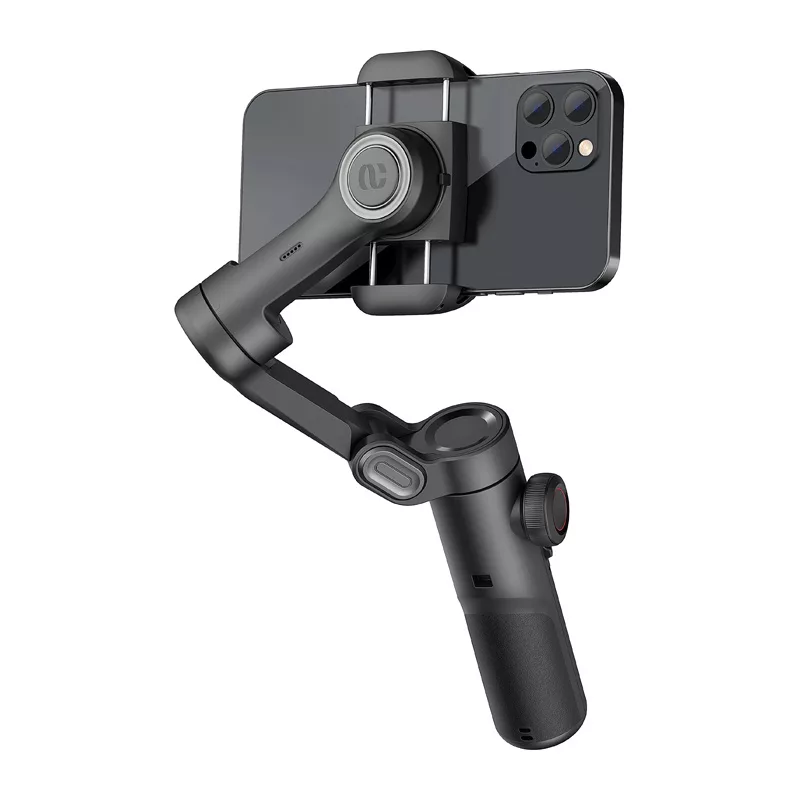 AOCHUAN XE Standard Gimbal (Black) - 3-osiowy stabilizator do smartfona z Bluetooth 5.0, baterią 2600mAh, składaną konstrukcją