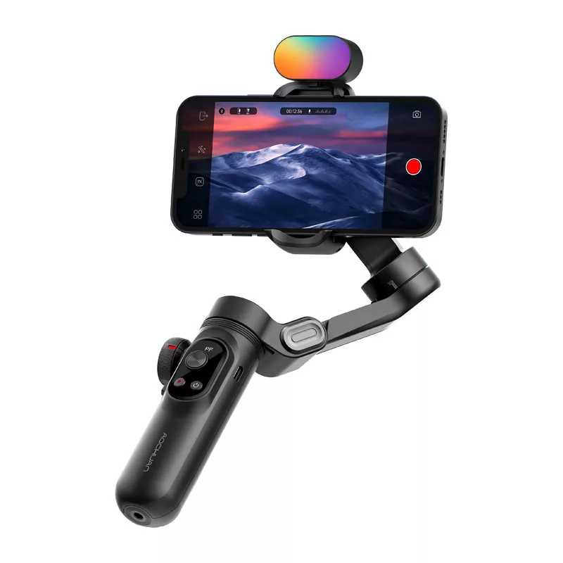 AOCHUAN X Pro Gimbal z oświetleniem RGB (czarny)