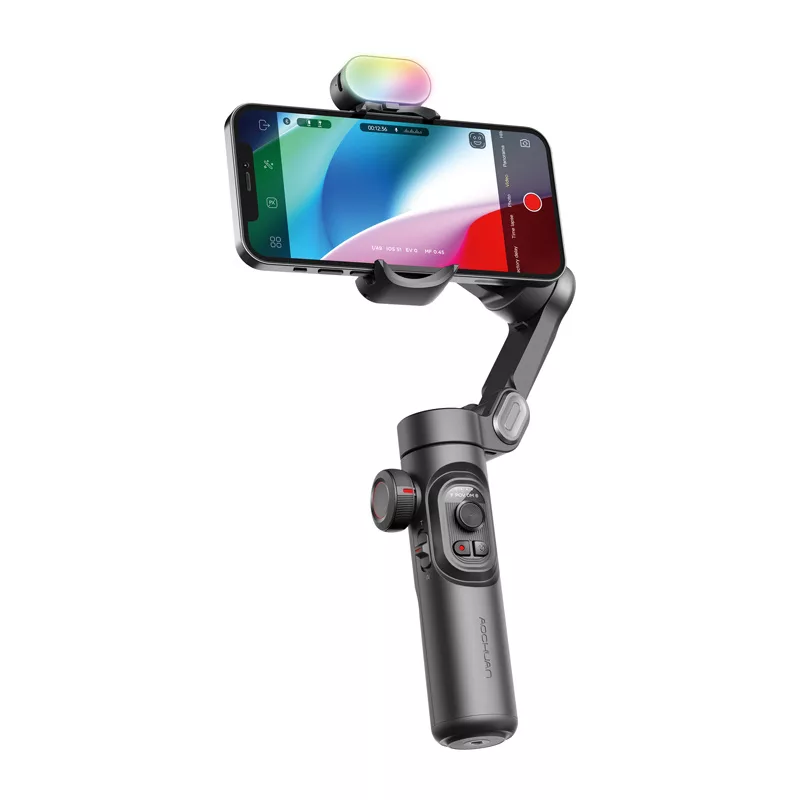 AOCHUAN XE Gimbal z Oświetleniem RGB (Czarny)