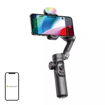 AOCHUAN XE Gimbal z Oświetleniem RGB (Czarny)