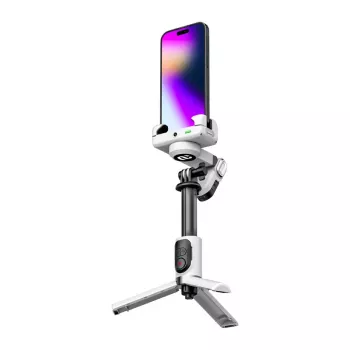 AOCHUAN M1 Pro Gimbal z Oświetleniem RGB (Biały)