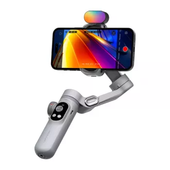 AOCHUAN X Pro Gimbal z oświetleniem RGB (szary)