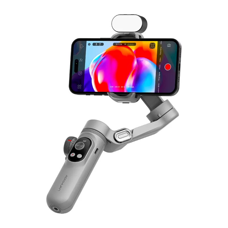 AOCHUAN X Pro Gimbal z oświetleniem RGB (szary)