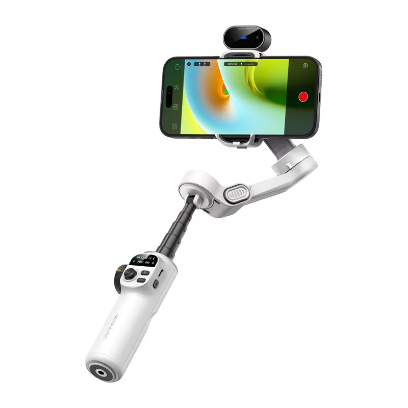 AOCHUAN X2 Gimbal z czujnikiem AI (Biały)