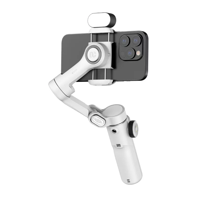 AOCHUAN X2 Gimbal z oświetleniem RGB (Biały)