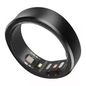 RingConn Smart Ring Gen2 dla kobiet i mężczyzn - Monitor snu i aktywności - Puls - Matowa czerń rozmiar 9