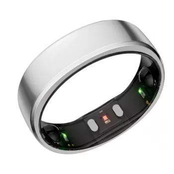 RingConn Smart Ring Gen2 dla kobiet i mężczyzn - Monitor snu i aktywności - Tętno - Future Silver Rozmiar 10