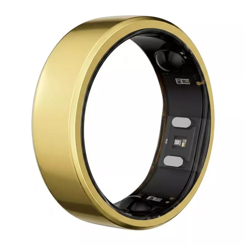 RingConn Smart Ring Gen2 King Gold Size 12 - Sleep & Fitness Tracking Wearable with Heart Rate Monitor