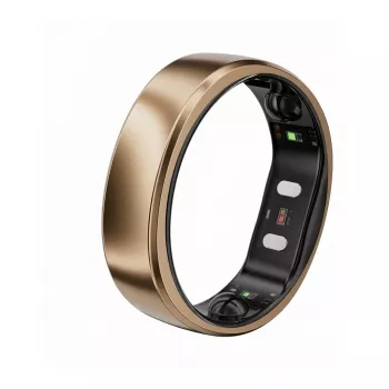 RingConn Smart Ring Gen2 Air dla kobiet i mężczyzn - Monitor snu i aktywności - Tętno - Dune Gold Rozmiar 10