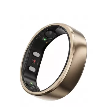 RingConn Smart Ring Gen2 Air dla kobiet i mężczyzn - Monitor snu i aktywności - Tętno - Dune Gold Rozmiar 13